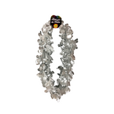 COLLAR FLOR PLATEADO 4 UNIDADES